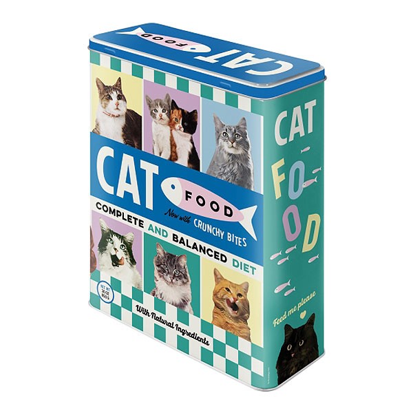 Blechdose mit Deckel Cat Food Nostalgic Art