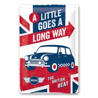 Blechschild Mini the British Beat Blechschild Mini the British Beat