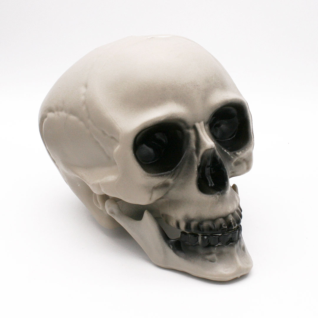 Halloween Deko - Totenkopf aus Kunststoff - 20 cm