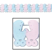 Partydeko Girlande Kinderwagen Partydeko Girlande Kinderwagen