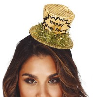 Silvester Haarreif Zylinder gold Silvester Haarreif Zylinder gold