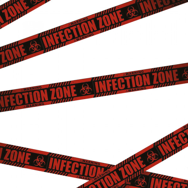 Absperrband Infection Zone Halloweendeko 6399