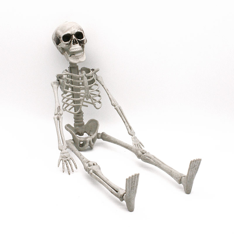 Kleines Deko-Skelett aus Kunststoff, ca. 40cm - Halloween & Party-Deko