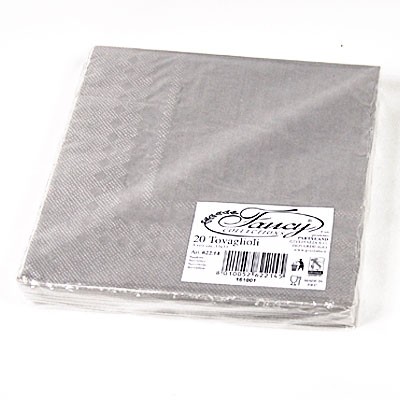 Papierservietten silber metallic