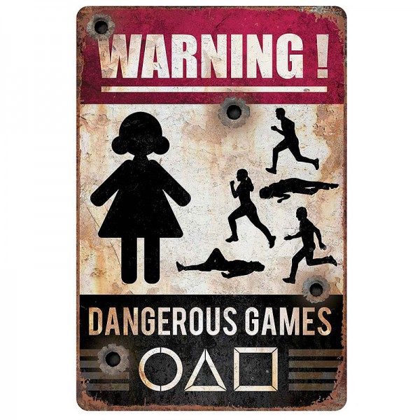 Halloween Warnschild Dangerous Games