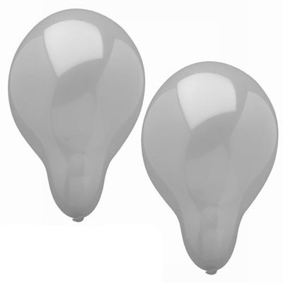 Silberne Luftballons 10er