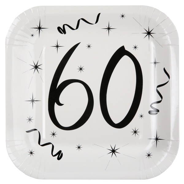 Pappteller 60. Geburtstag